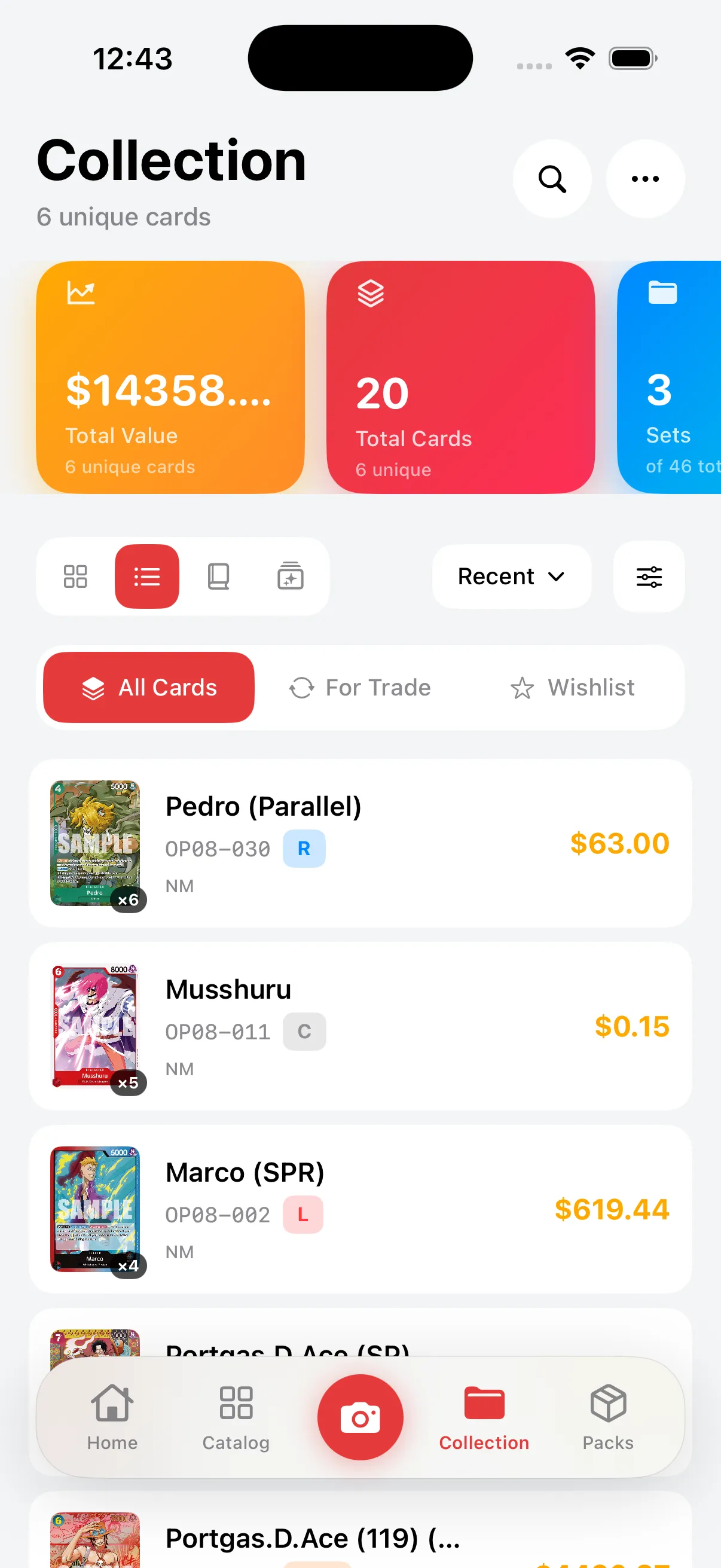 CardVault - One Piece TCG Card Scanner & Collection Tracker App